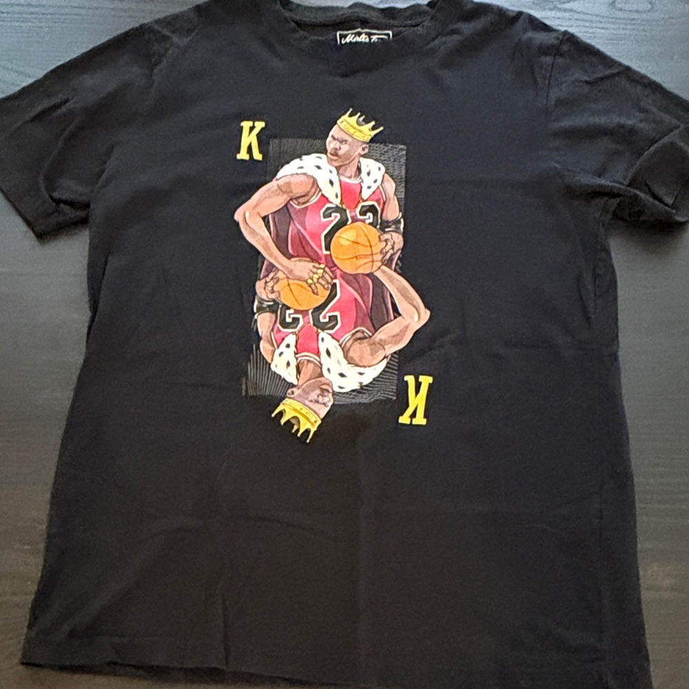 Mitchell & Ness Black Graphic Tee